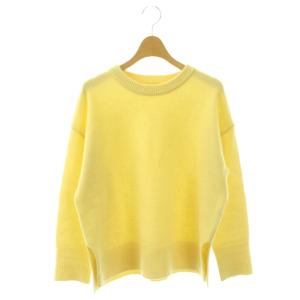 ソフィー sophi 24AW 紡毛クルーネックプルオーバーニット セーター 長袖 38 イエロー /HK
