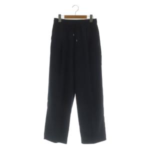 24SS ダブルクロスイージードロストテーパード パンツ 38 ネイビー /MY OS