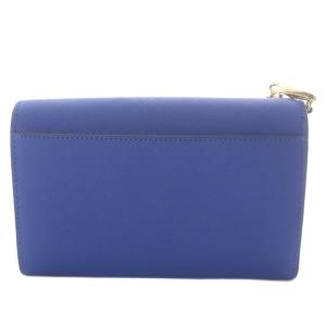 TORY BURCH robinson チェーンウォレット ショルダーバッグ ワンショルダー レザー ブルー /YO17