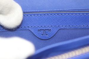 TORY BURCH robinson チェーンウォレット ショルダーバッグ ワンショルダー レザー ブルー /YO17
