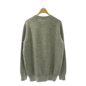SLOANE 12Gダブルフェイス クルーネック プルオーバー ニット セーター 長袖 4 グレー /HK OS