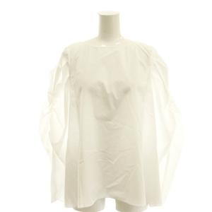 ブロードギャザーパフスリーブブラウス プルオーバー 34 ホワイト /DF OS