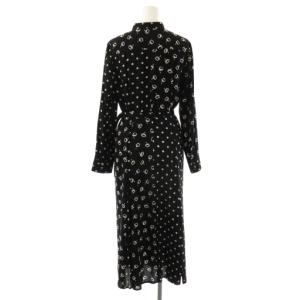 Diagram GRACE CONTINENTAL ワンピース 総柄 ロング 36 ブラック ホワイト /ES OS