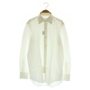 コットン シャツ ワイシャツ ドレスシャツ 長袖 15 1/2 ホワイト /MY OS AD