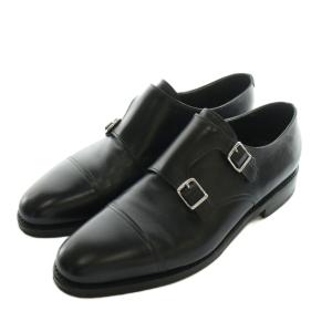 WILLIAM ダブルモンクストラップ シューズ 9.5 ブラック 