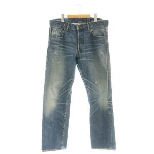 Social Sculpture SLIM DAMAGED デニム パンツ W36 ブルー