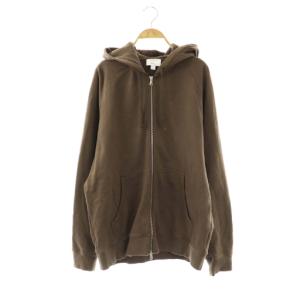 Ron Herman別注 ジップアップ パーカー 長袖 L ブラウン /HK OS AD