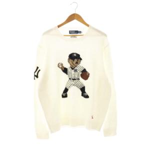 ×MLB NY YANKEES ポロベアー ニット セーター リネン XL 710967438002