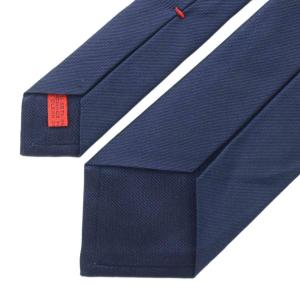 ISAIA ネクタイ レギュラータイ 絹 シルク ネイビー 無地 シンプル AD /RI OS