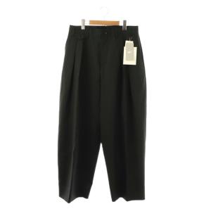 ビームスプラス 別注 ALVY DOUBLE PLEAT パンツ M ブラック