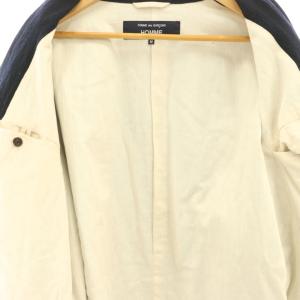 COMME des GARCONS HOMME ウールサージ 製品縮絨ジャケット M ネイビー HP-J105 AD2025