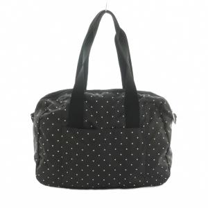 LesportSAC ドットボストンバッグ 黒 白 /MI OS SH