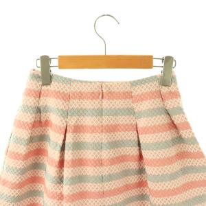 M'S GRACY 刺繍 タックスカート 膝丈 36 ピンク /HK OS