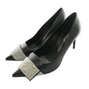 近年モデル SR1 パンプス 37 ブラック シルバーカラー