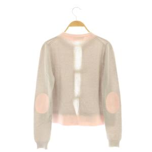 PRADA カシミヤ カーディガン ニット 38 グレー ピンク /CX OS
