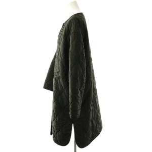 BEAUTY&YOUTH UNITED ARROWS 23AW キルティングコート ノーカラー 中綿 S ブラック /ES OS