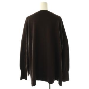 SLOBE IENA 24AW ウォッシャブルワイドシルエットカーディガン ニット ダークブラウン /ES OS