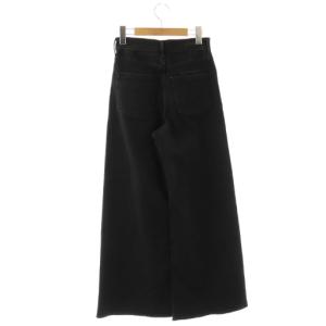 YANUK ワイドフレア OBK デニムパンツ コットン 24 黒 57153389 /NR OS SH