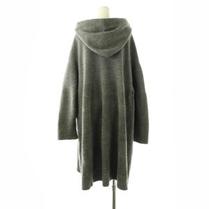 UNDERCOVER 途中縮絨ロングニットフーディー パーカー ジップアップ 2 グレー UCT1907 /DO OS SH