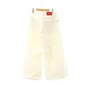 UNDERCOVER 21AW カツラギ立体二重パンツ デニム ワイド ジッパーフライ コットン 1 アイボリー UC2A1505-1