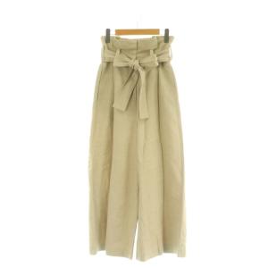 HIGH-WAISTED WIDE TROUSERS ハイウエストワイドトラウザーズ パンツ ベルト付
