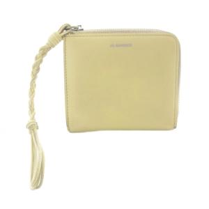 ストラップ Lジップウォレット 財布 レザー ロゴ 黄色 イエロー /SR SH