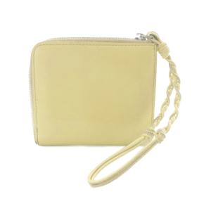 JIL SANDER ストラップ Lジップウォレット 財布 レザー ロゴ 黄色 イエロー /SR SH
