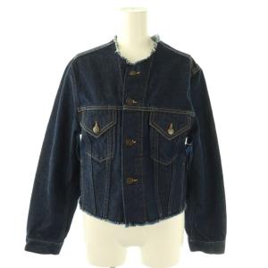 S67AM0069 23AW カットオフデニムジャケット 36 インディゴ