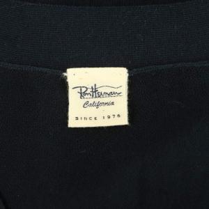 Ron Herman 25SS オーガニックコットン Vネック シアーカーディガン 長袖 XS ネイビー /MY OS