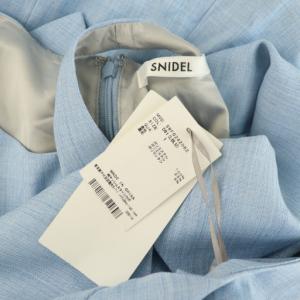 SNIDEL 24SS ベストオフショルレイヤードワンピース ロング ラップ風 1 ブルー /MY OS SH