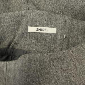 SNIDEL 24AW ドレープタイトホックスカート ロング ハイウエスト 1 グレー /MY OS SH