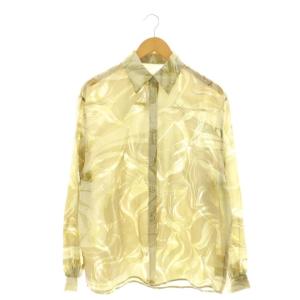 アメリ AMERI MEDI MANON SHIRT シャツ 総柄 F カーキ /DF OS