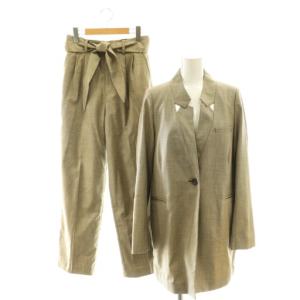 PERFORATED COLLAR JACKET PANTS セットアップ ジャケット パンツ テーパード