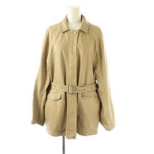 GENTLE FAKE LEATHER JACKET フェイクレザージャケット F ベージュ /ES OS