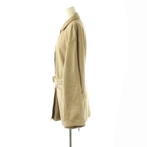 Ameri VINTAGE GENTLE FAKE LEATHER JACKET フェイクレザージャケット F ベージュ /ES OS