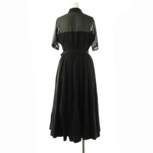 Ameri VINTAGE CORSET DOCKING DRESS ワンピース 半袖 S ブラック /ES OS
