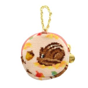 FEILER ラブラリーバイフェイラー LOVERARY BY FEILER シマシマリス サークルポーチ 総柄 ピンク