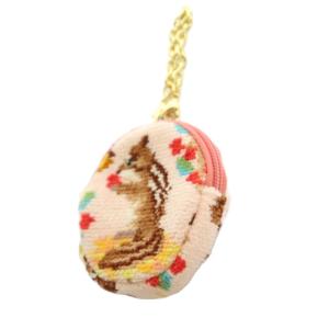 FEILER ラブラリーバイフェイラー LOVERARY BY FEILER シマシマリス サークルポーチ 総柄 ピンク