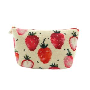 ラブラリーバイフェイラー LOVERARY BY FEILER ストロベリードット ポーチ 総柄 赤 アイボリー