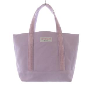 FEILER ラブラリーバイ オールドテディガール トートバッグ ハンドバッグ キャンバス ラベンダー /SR