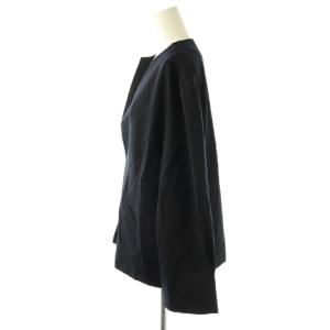 JOURNAL STANDARD L'ESSAGE 24AW フラノストライプスリットシャツ ブラウス プルオーバー F ネイビー /DF OS