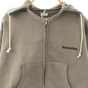 SEA Seavalley フェードスウェットジップフーディ パーカー F グレー