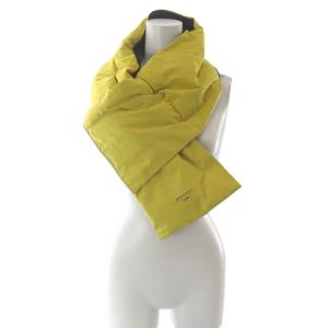 マフラー 中綿 バイカラー イエロー ブラック /YO29