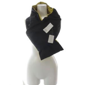 Max Mara マフラー 中綿 バイカラー イエロー ブラック /YO29