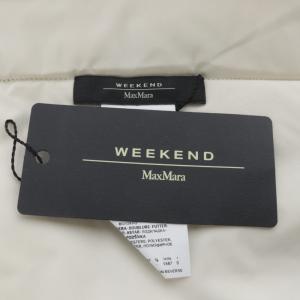Max Mara マフラー 中綿 バイカラー ブラック ホワイト /YO30