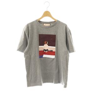 グラフィック Tシャツ カットソー 半袖 S グレー /HK OS