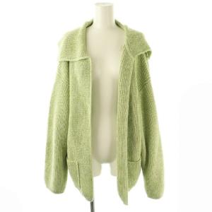 COTON MOKU CARDIGAN 2 カーディガン ニット ライトグリーン /DF OS