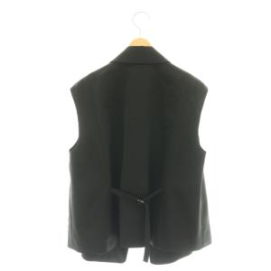 theory luxe 25AW Celeste Charis Vest ベスト ジレ 38 ブラック /DF OS