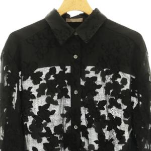 theory luxe 25AW Gilvia Fil Coupe Fenty Blouse ブラウス シャツ 38 ブラック