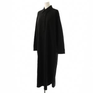 theory luxe 23AW LT FLANNEL CAROLIE ワンピース 38 ブラック /DO OS